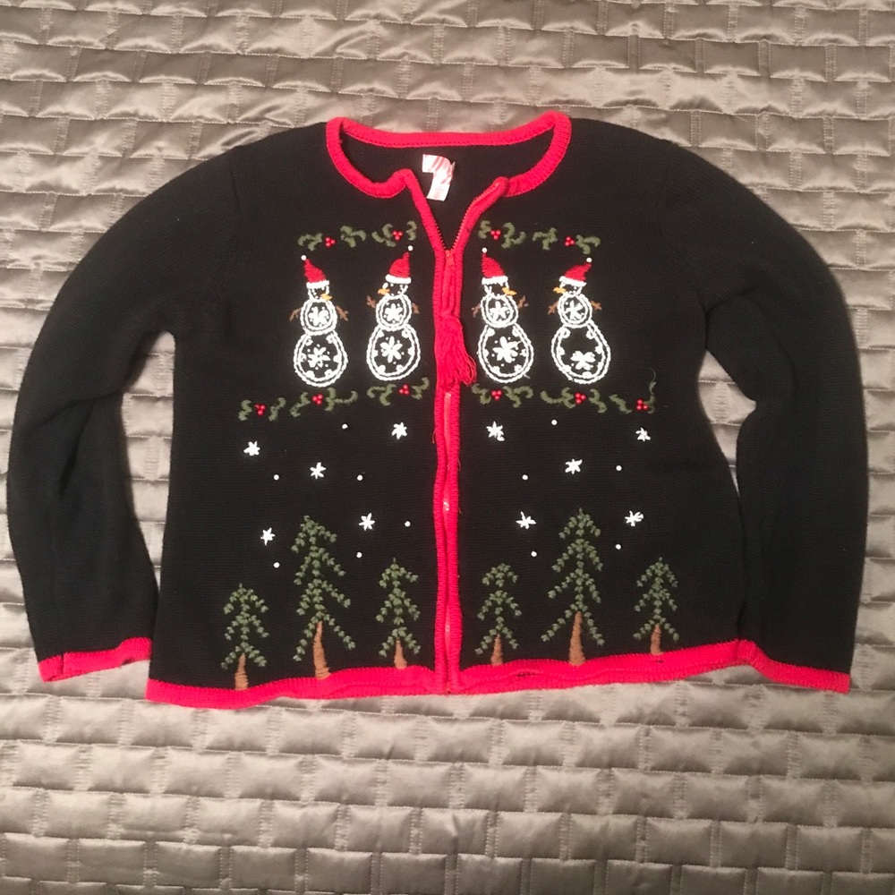 Very Ugly Tacky Christmas Sweater Lg 12/14